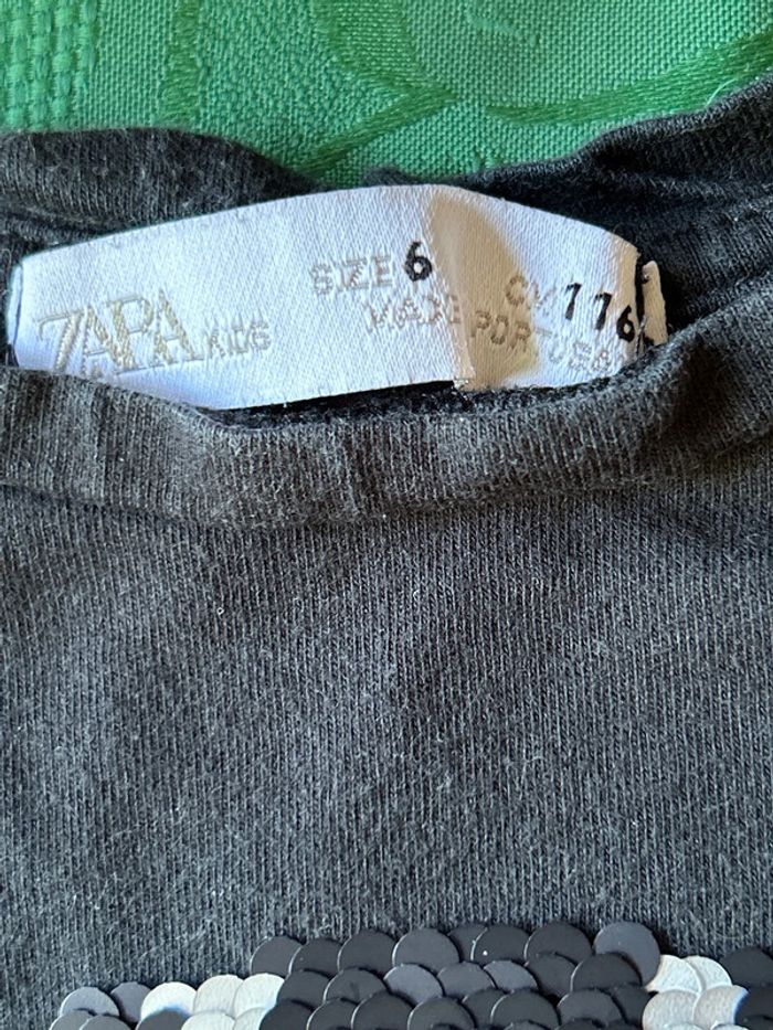 T-shirt sequins réversibles 6 ans Zara - photo numéro 3