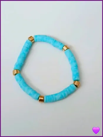 Bracelet en perles heishi tendance