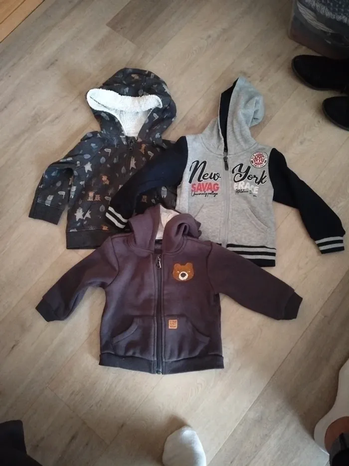 Lot de 3 vestes 18 mois