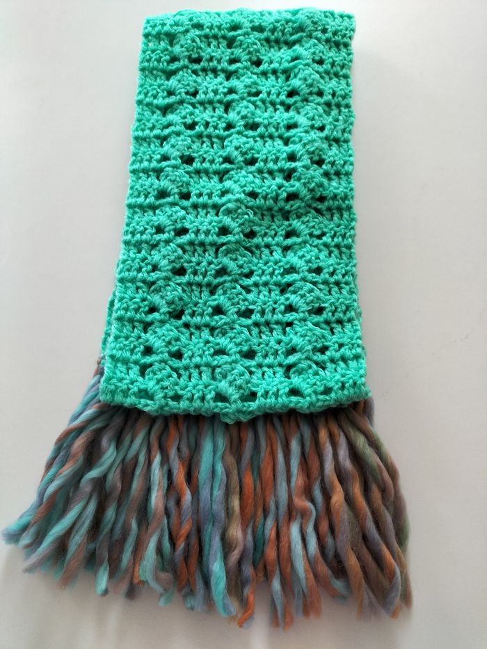 Echarpe enfant verte