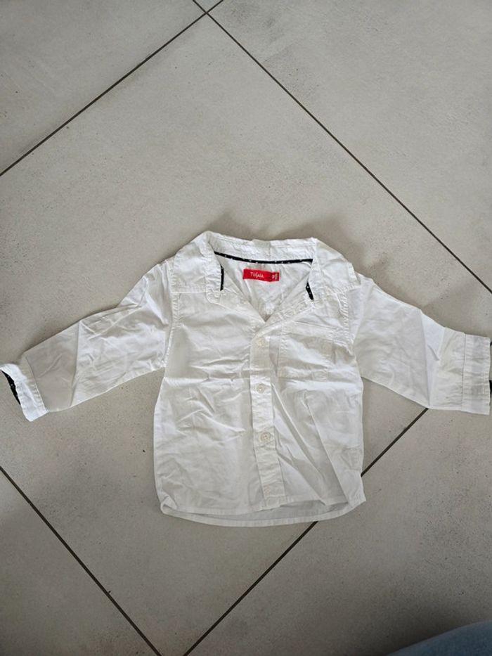 Chemise blanche 12mois