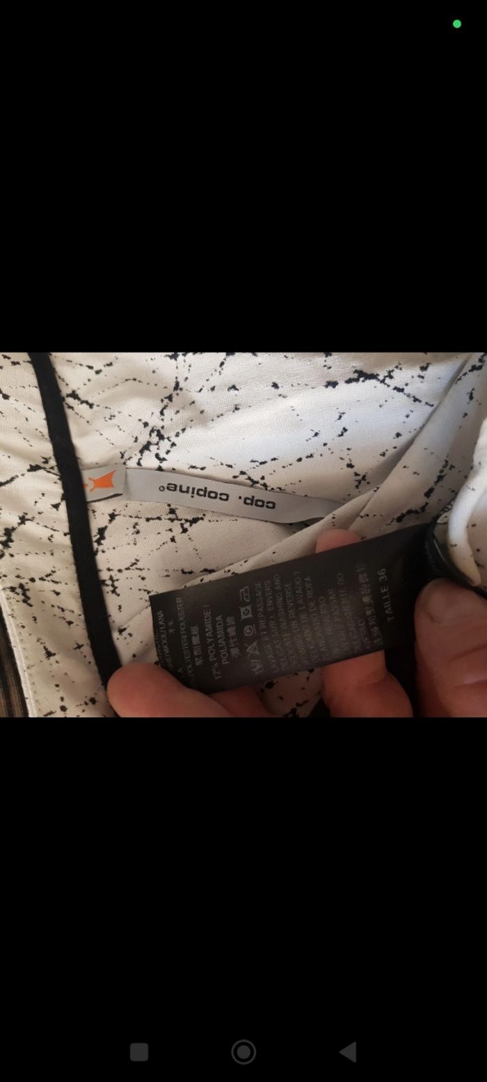 Tunique noire et blanche - Cop Copine - T36 - photo numéro 5