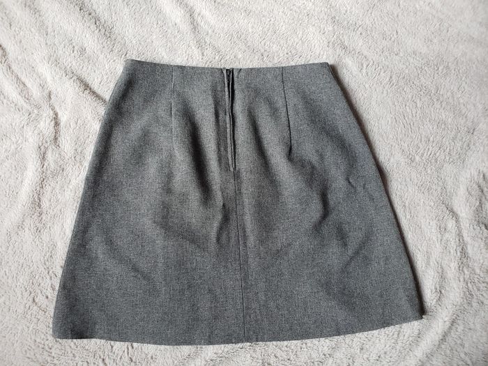 Jupe gris chiné taille 36 - photo numéro 2