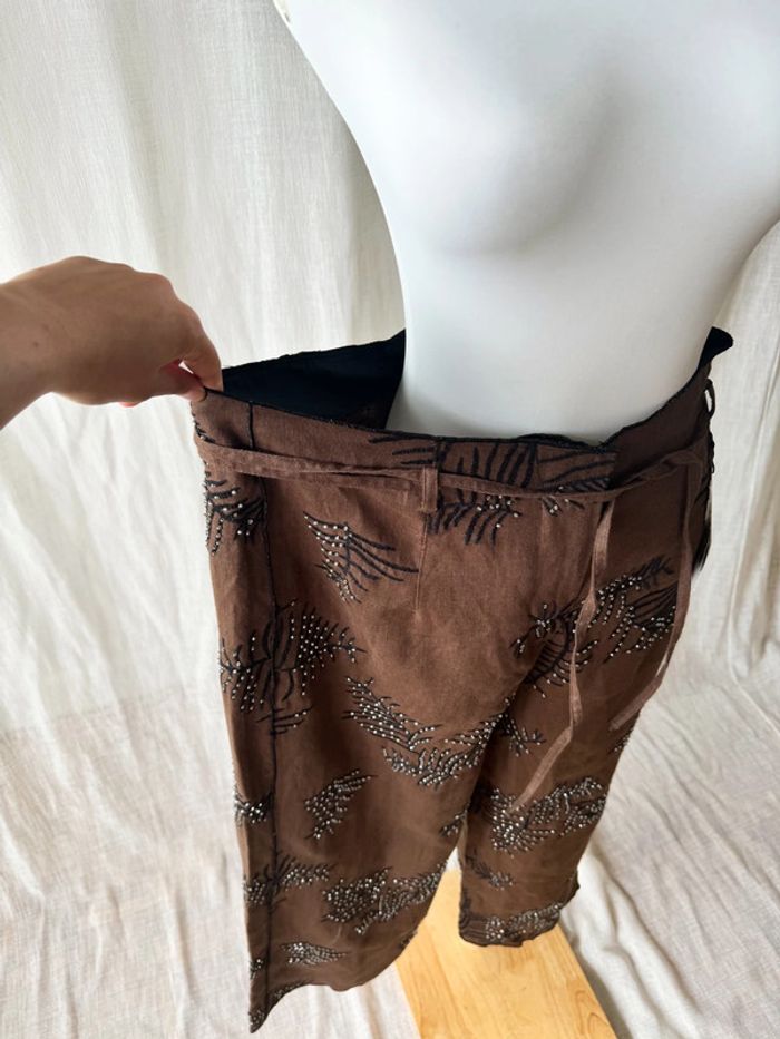 Pantalon brodé Zara - photo numéro 2