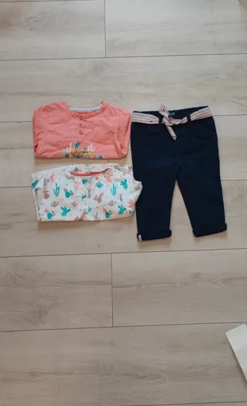 Lot ensemble pantalon et blouses légère manches longues tenue mi saison
