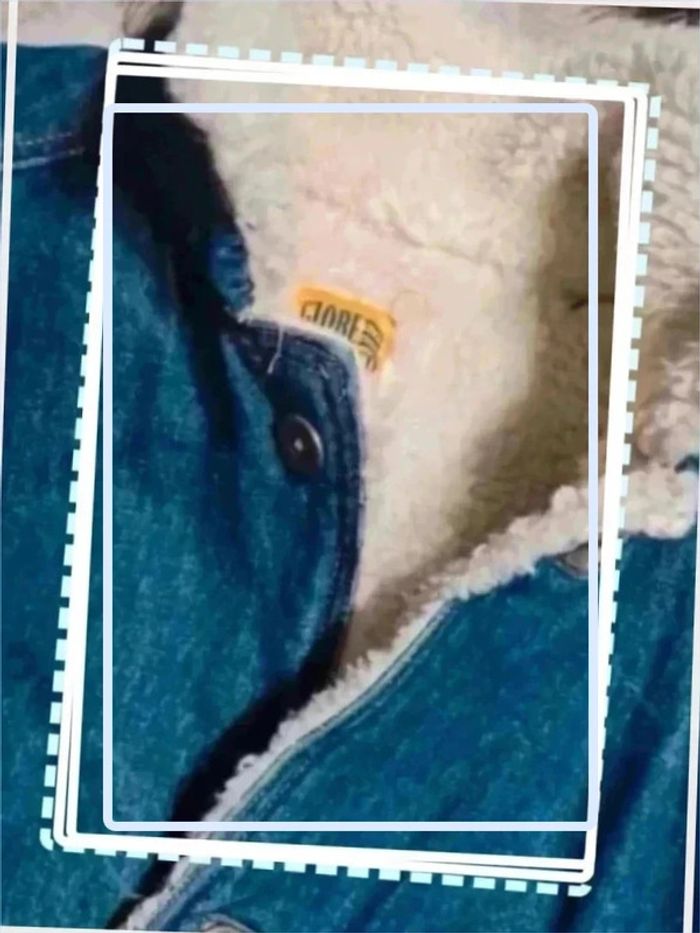 Veste  fourré jeans  globe  trotter - photo numéro 6