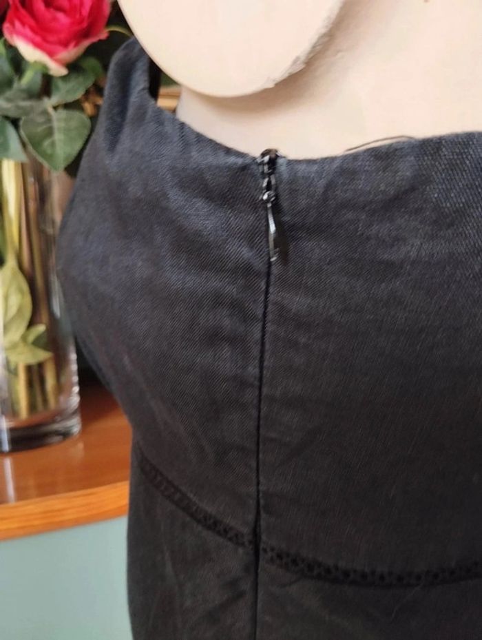 🌾Robe En Lin Noire T36/38🌾 - photo numéro 7
