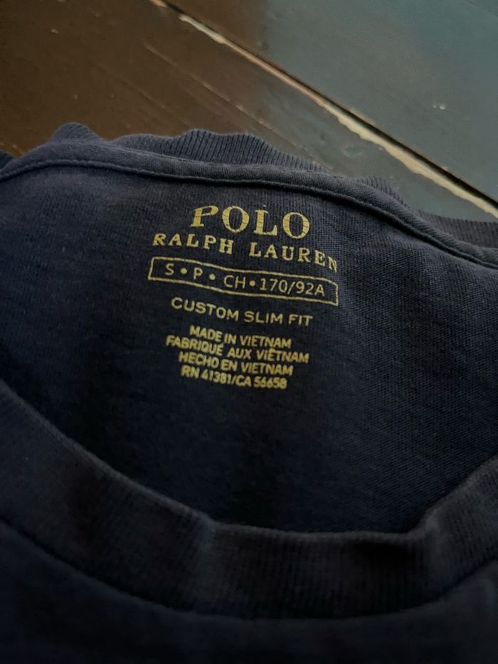 T-shirt Ralph Lauren S Bleu marine - photo numéro 5