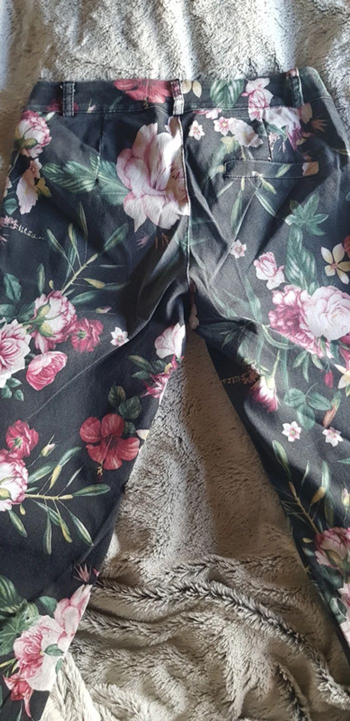 Pantalon été fleuri taille s - photo numéro 10