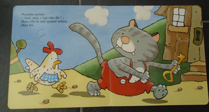 Livre cartonné "Poulette et Gros Chat" - photo numéro 3