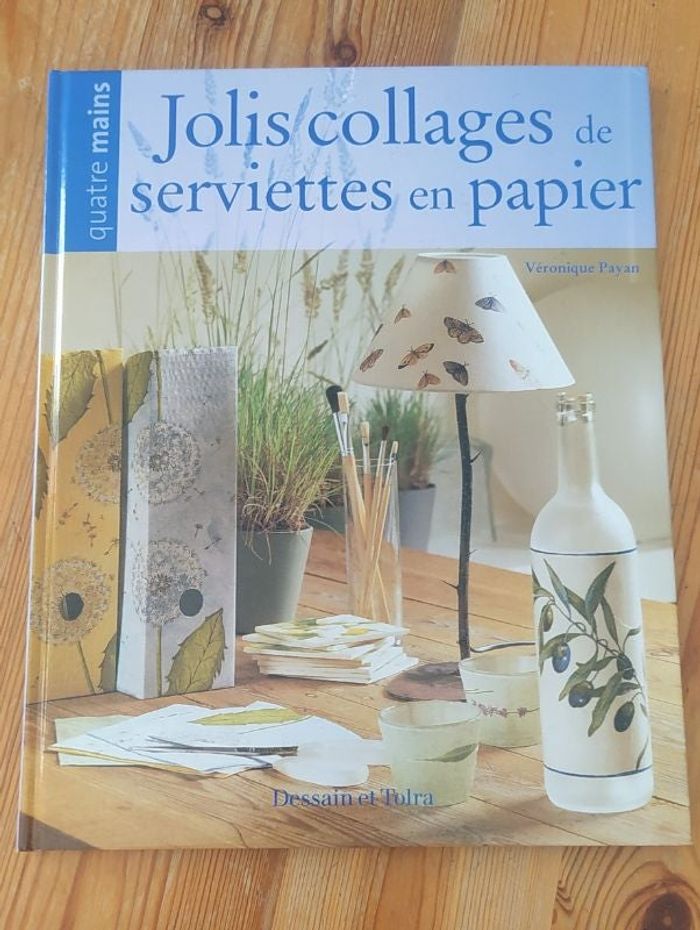 Livre collage de serviettes en papier