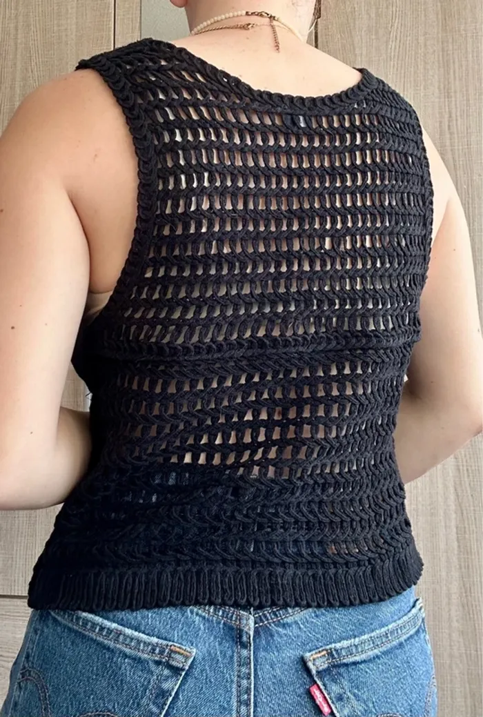 Gilet sans manche en crochet - photo numéro 2