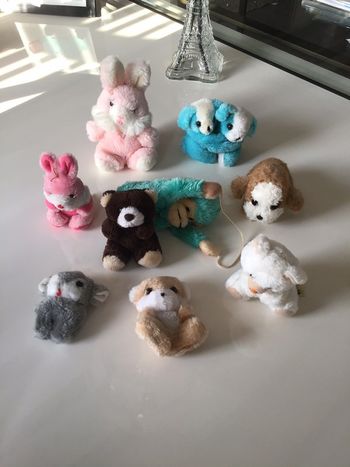 Lot de 9 petites peluches
