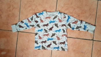 T shirt garçon 3-4 ans (98-104) crème Zeeman