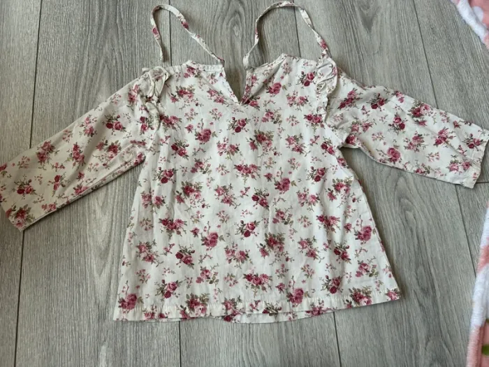 Blouse fleurie 100cm - photo numéro 4