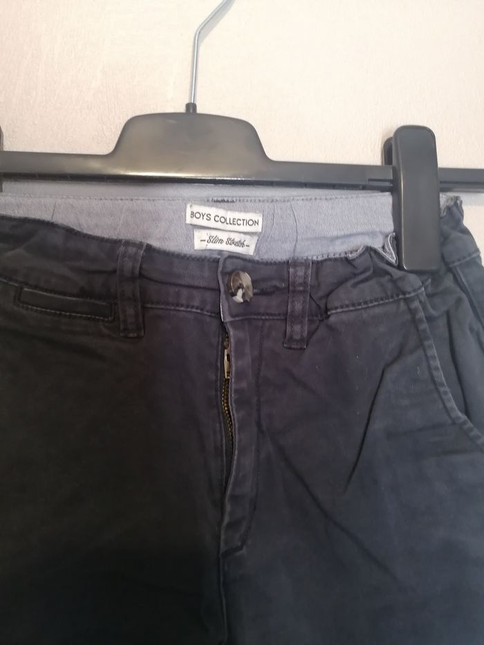 Pantalon bleu H&M slim stretch 12 ans - photo numéro 2