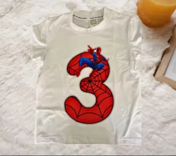 T-shirt Spiderman anniversaire 3 ans