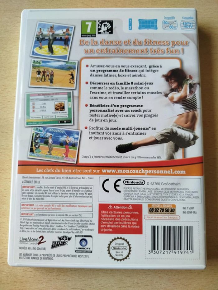 jeu Wii "Mon coach personnel danse et fitness" - photo numéro 2