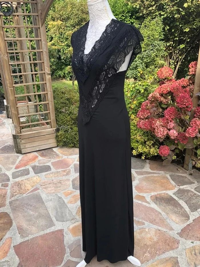 Robe Zara neuve longue noir taille S - photo numéro 5