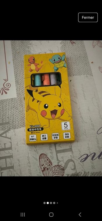 Lot  stylos Pikachu