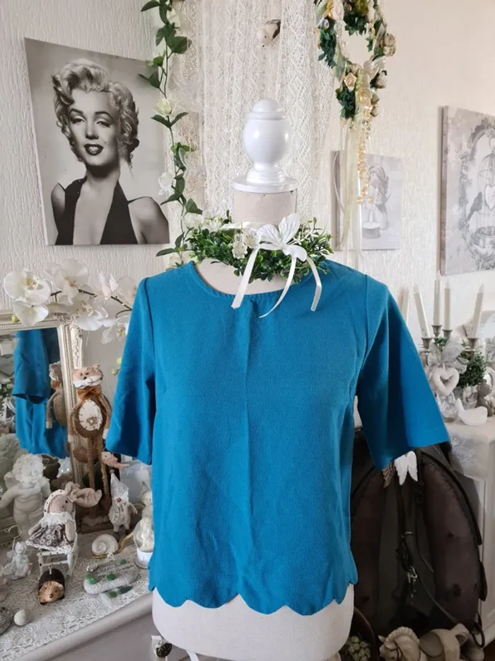 Blouse bleu canard New Look Taille 36/38