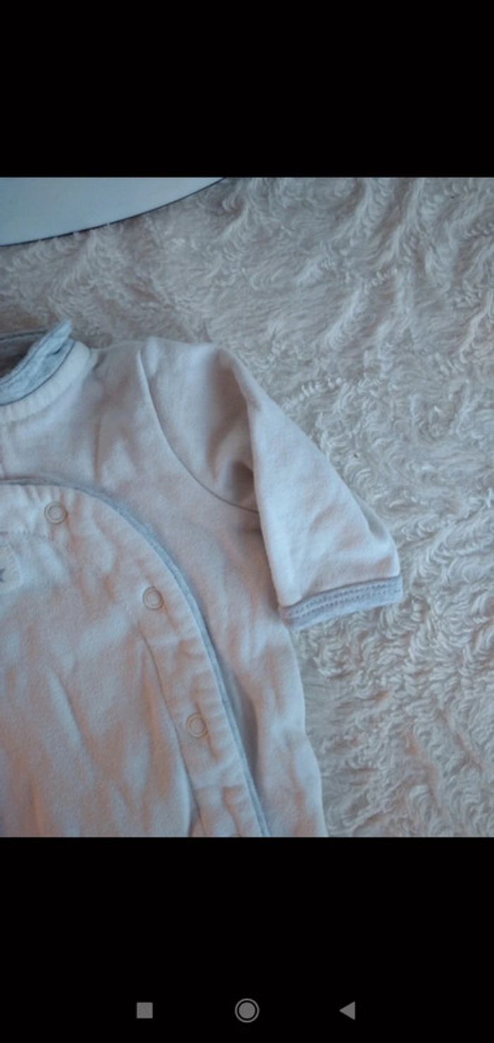 Pyjama grenouillère coton épais Mixte Naissance 0 mois étoile Kiabi Eco conception 100% coton bio - photo numéro 5