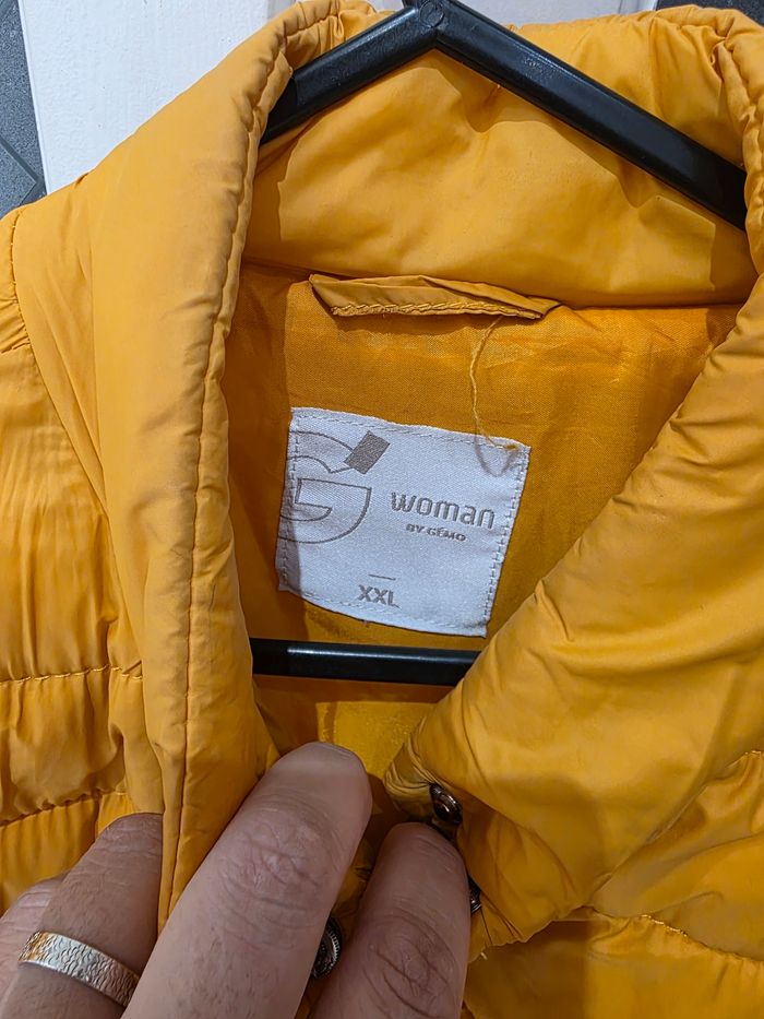 Veste matelassée jaune moutarde – Femme XXL - photo numéro 4