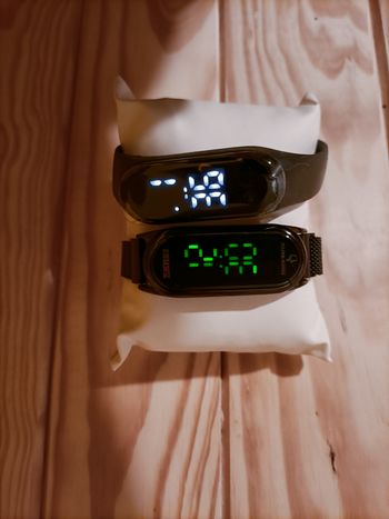 Duo de montres digitales (SKMEI Acier + Sport) - NEUVES
