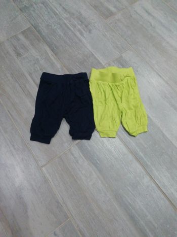 2 leggins courts 18 mois fille