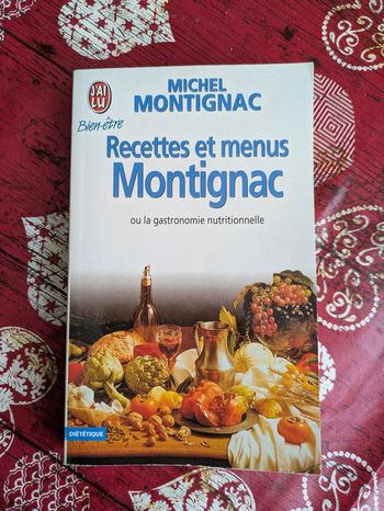 Livre recettes et menus Montignac