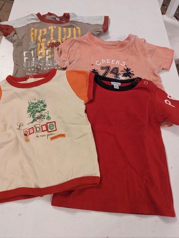 Lot t shirt manches courtes