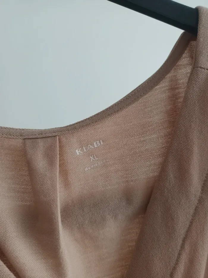 Blouse beige gros boutons taille XL - photo numéro 2