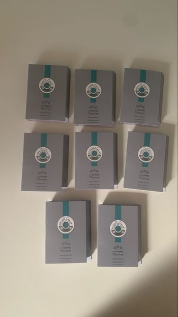 Lot de 8 échantillons  L’homme Menthe de Roger & Gallet