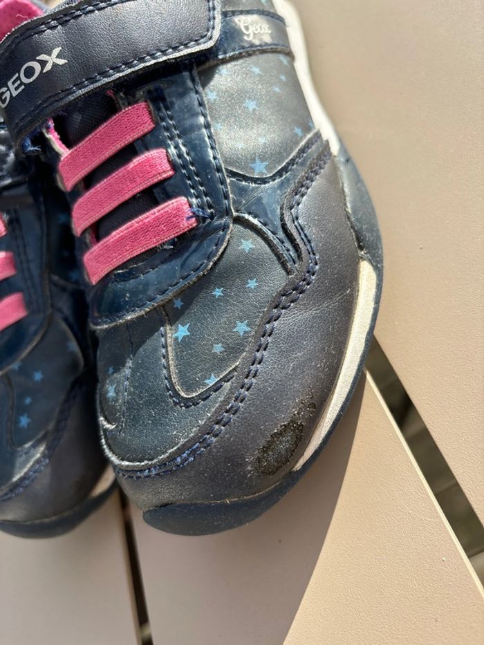 Baskets geox 32 bleu et rose - photo numéro 5