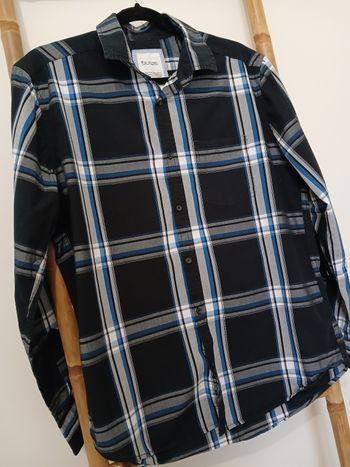 Jolie chemise homme à carreaux, taille L