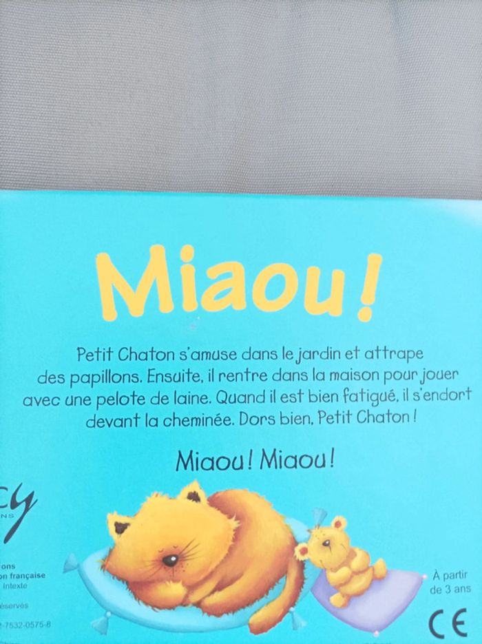 Joli livre cartonné sonore "Miaou !" - photo numéro 7