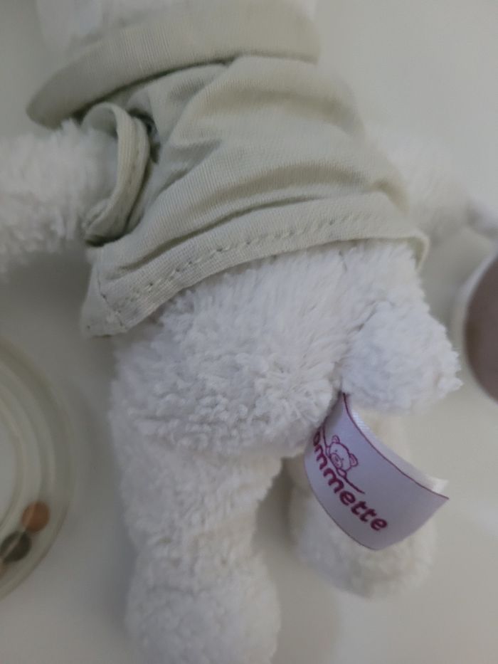 Doudou hochet lapin - photo numéro 3