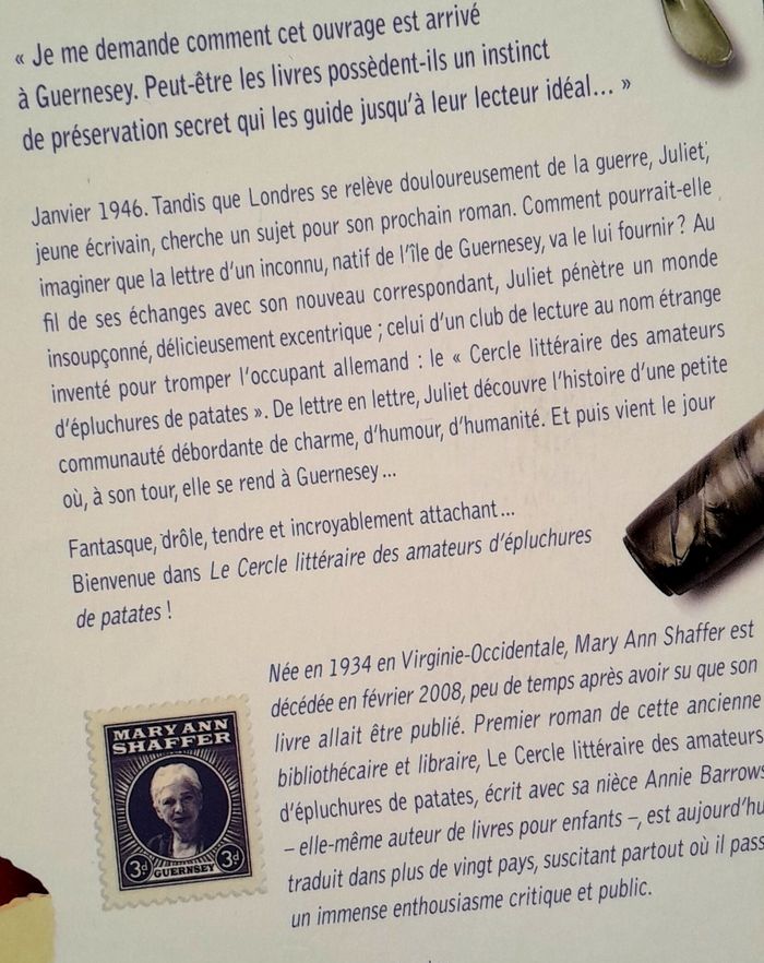 le cercle littéraire des amateurs d'éplucheurs de patates - photo numéro 3