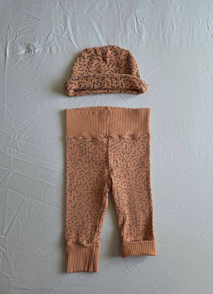 Gémo Disney Lot Ensemble Camel & Body Mickey Léopard 9 mois - photo numéro 2