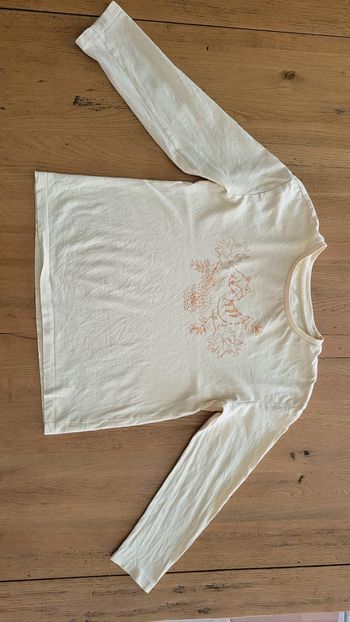 Teeshirt à manches longues jaune moutarde 9-10 ans