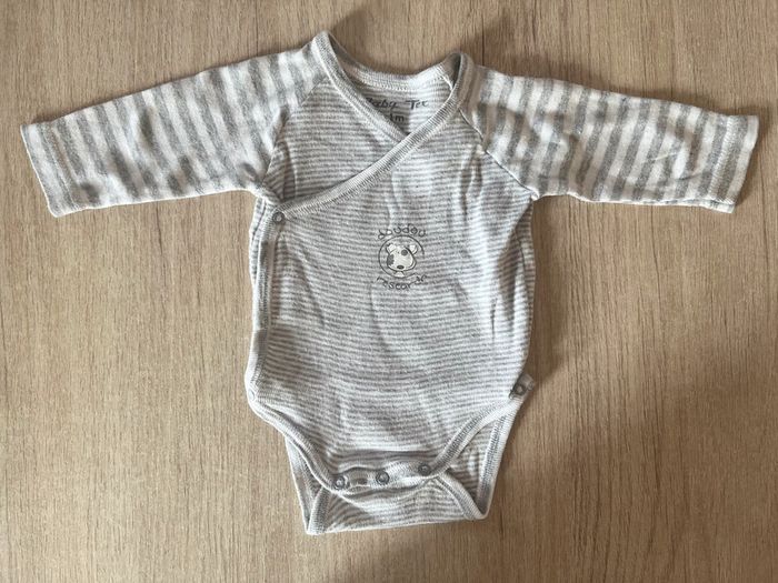 Body manches longues - 1 mois - Lot de 2 - photo numéro 2