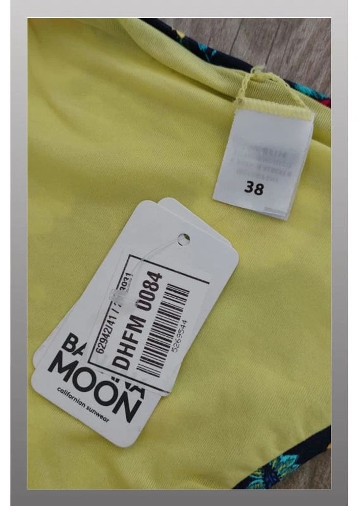Bas de maillot de bain bleu marine à motif fleuri - Taille 38 Banana Moon - photo numéro 3