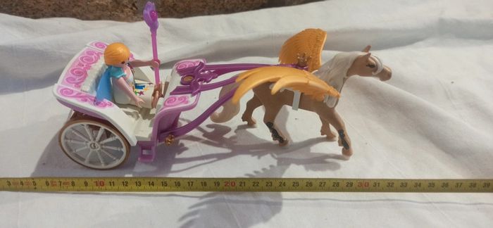 Carrosse avec pégase fée et coffre playmobil - photo numéro 3