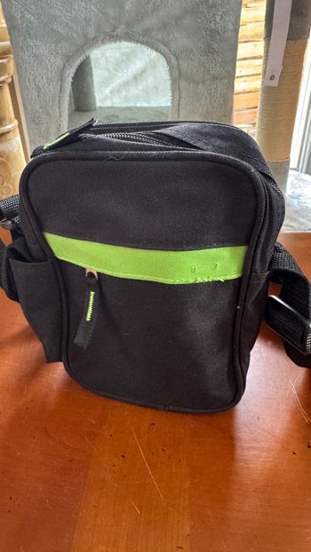 Sacoche bandoulière Noir et vert