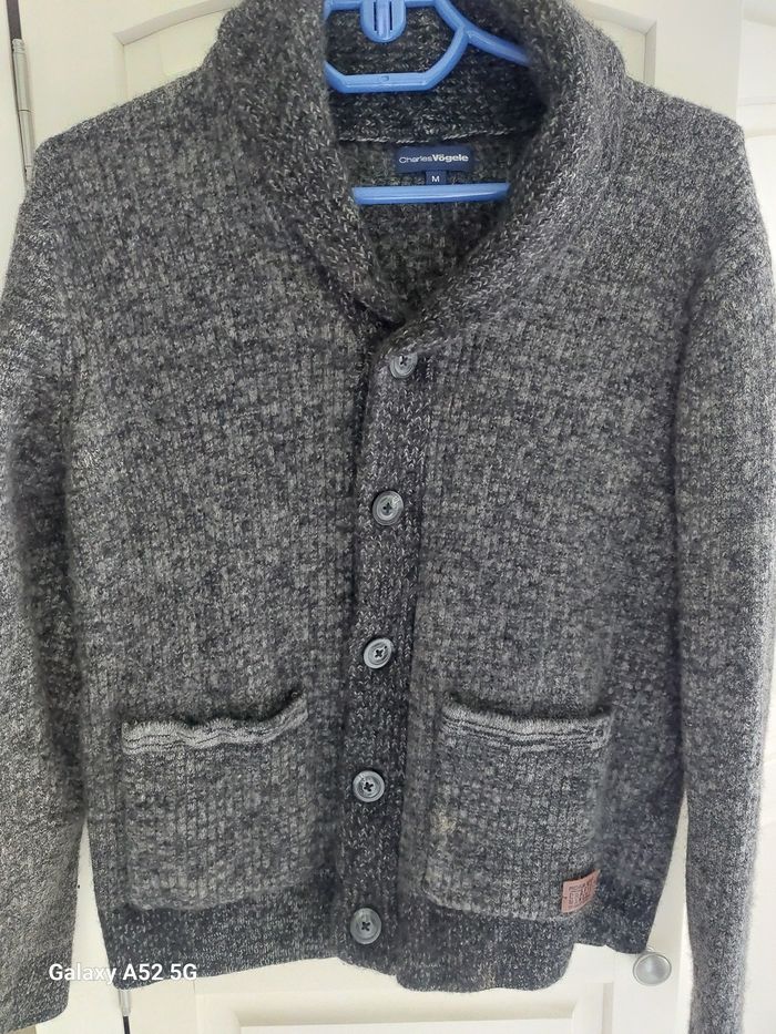 Cardigan, gilet gris Charles Vogële