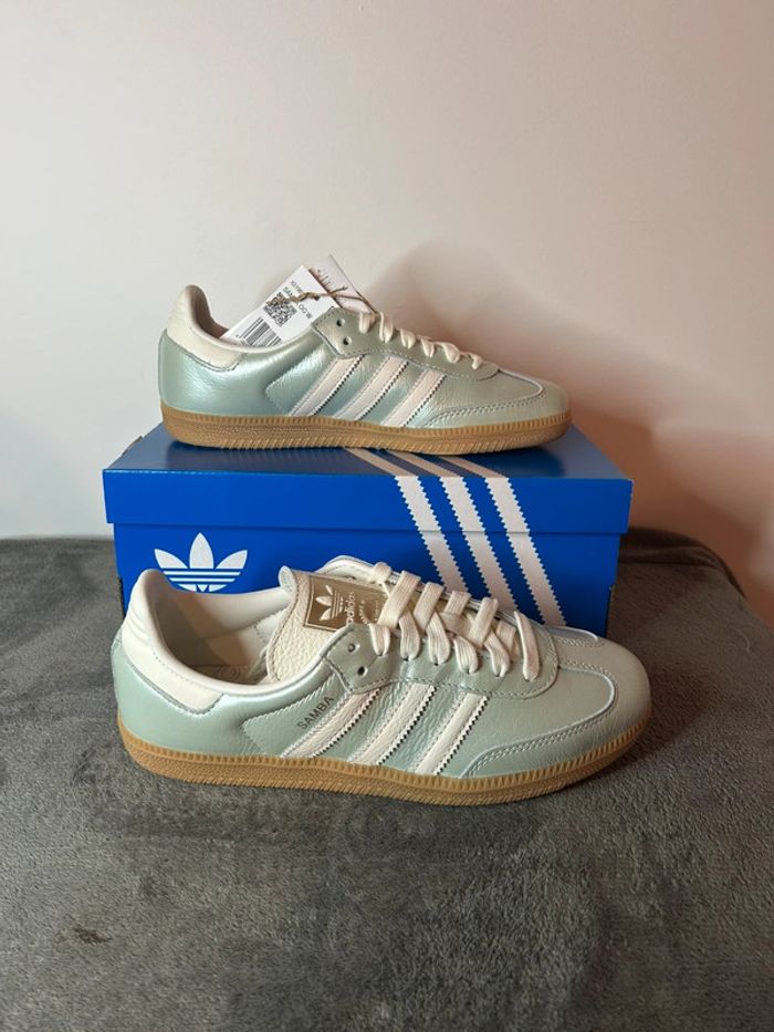 Adidas Samba OG Femme - Taille 38 - Bleu Clair - photo numéro 3