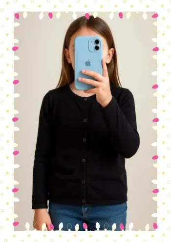 Gilet noir fille Okaidi Taille 8 ans