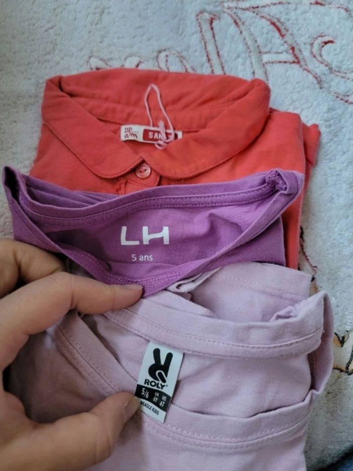Lot de 7 tee-shirts d été fille 5 ans - photo numéro 7