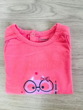 T-shirt à manches longues bébé fille 18 mois