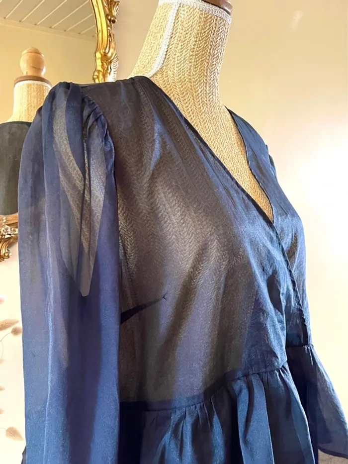 Robe Noire Transparente à Manches Longues – Monki – Neuf – Taille M - photo numéro 11